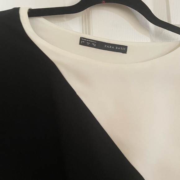 Zara Black Asymmetrical Sheath Dress Cocktail - Picture 5 of 6